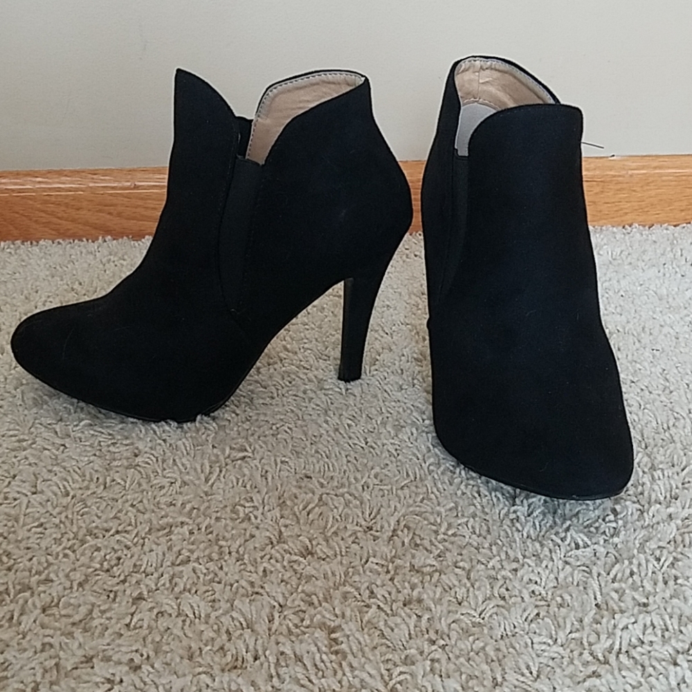 Suede booties